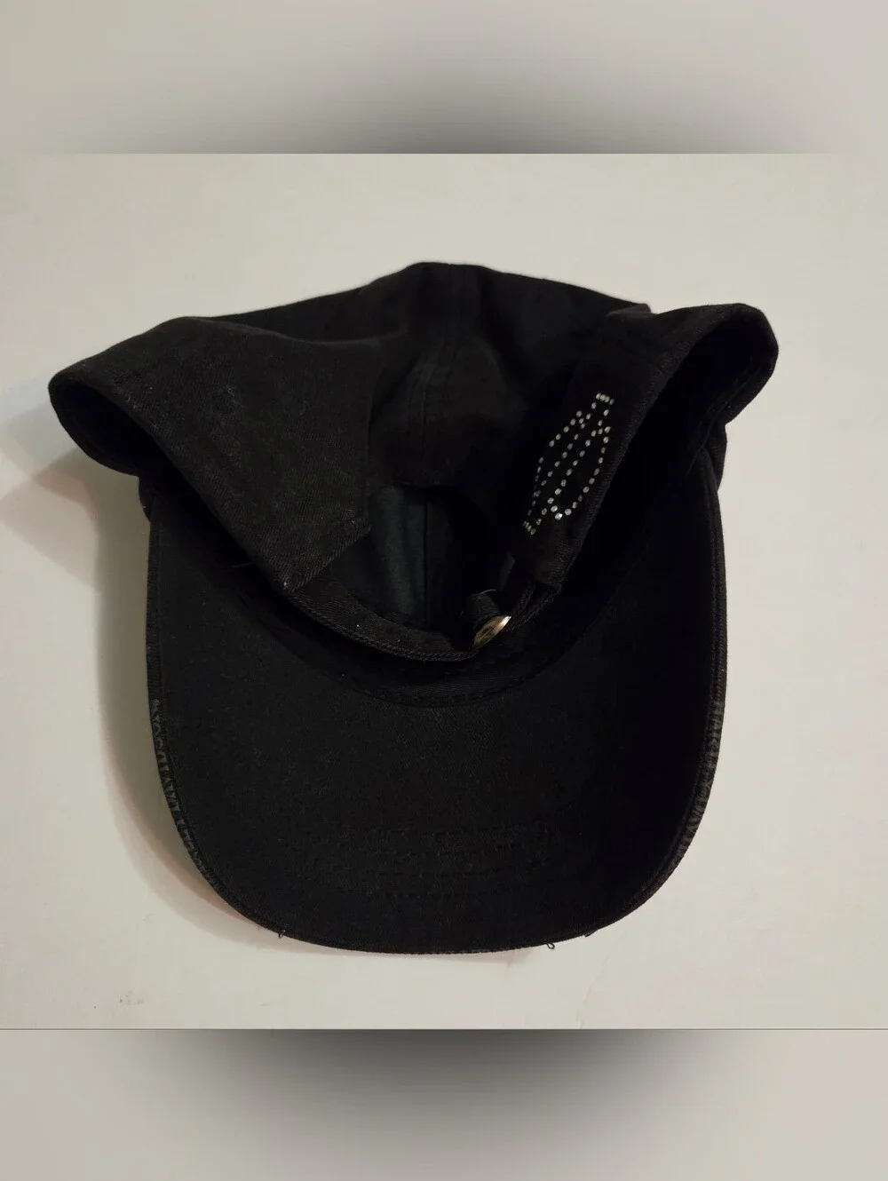 Harley-Davidson Cap Hat Womens One Size Black Rhinestone Skull